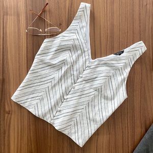 New without tags linen blend top